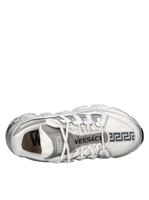 Sneakers in pelle e tessuto VERSACE | DSU8094 1A07042 2W270BIANCO-GRIGIO